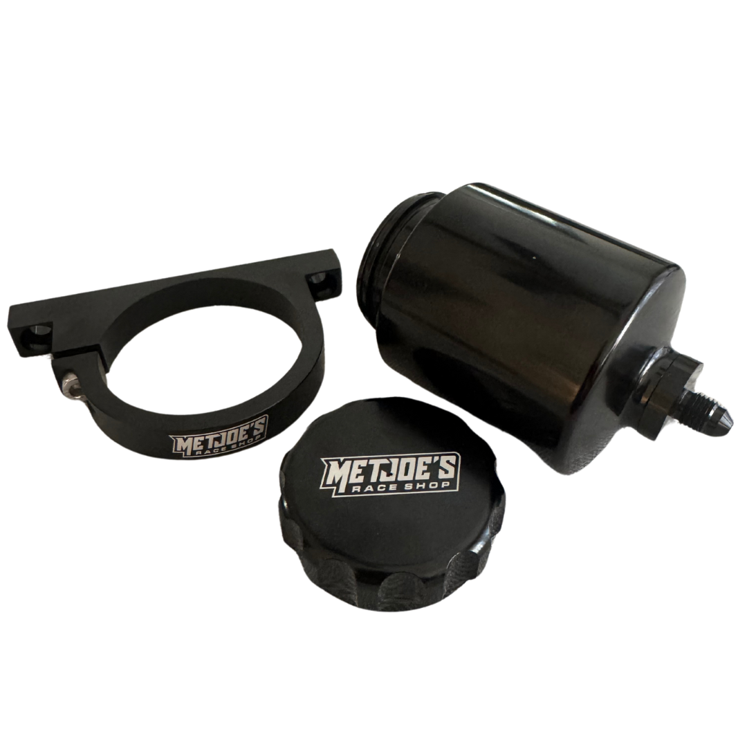 MetJoe's Billet Aluminum Remote-Mount Brake Fluid Reservoir & Bracket image 2