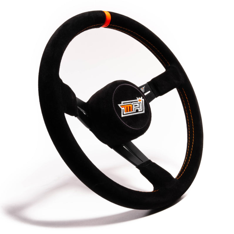 MPI 13.75" BL Steering Wheel with Suede Grip image 0