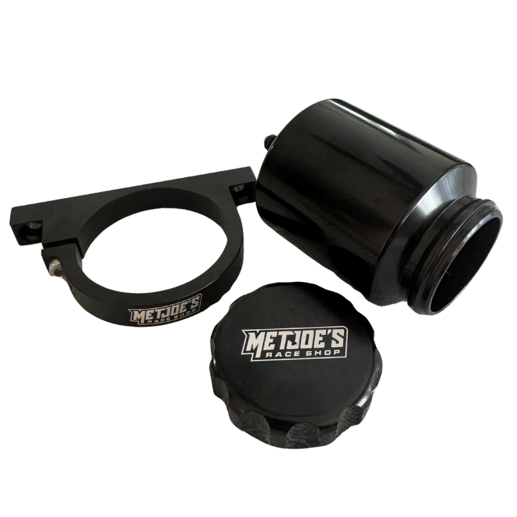 MetJoe's Billet Aluminum Remote-Mount Brake Fluid Reservoir & Bracket image 1