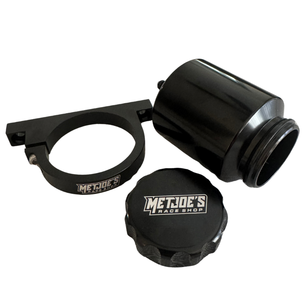 MetJoe's Billet Aluminum Remote-Mount Brake Fluid Reservoir & Bracket image 1