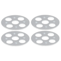 Allstar Lightweight Aluminum Hood Pin Scuff Plates (4-Pack) image 0