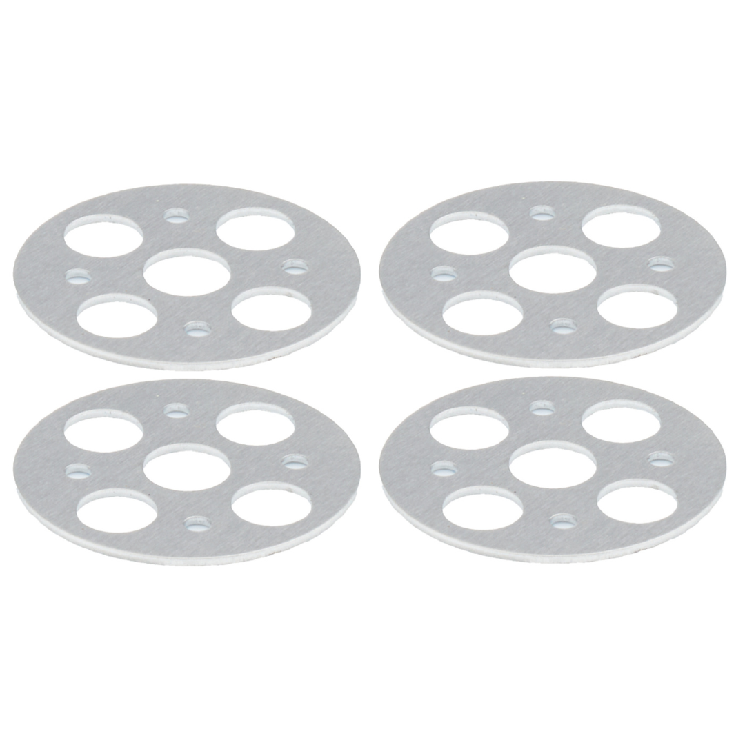 Allstar Lightweight Aluminum Hood Pin Scuff Plates (4-Pack) image 0