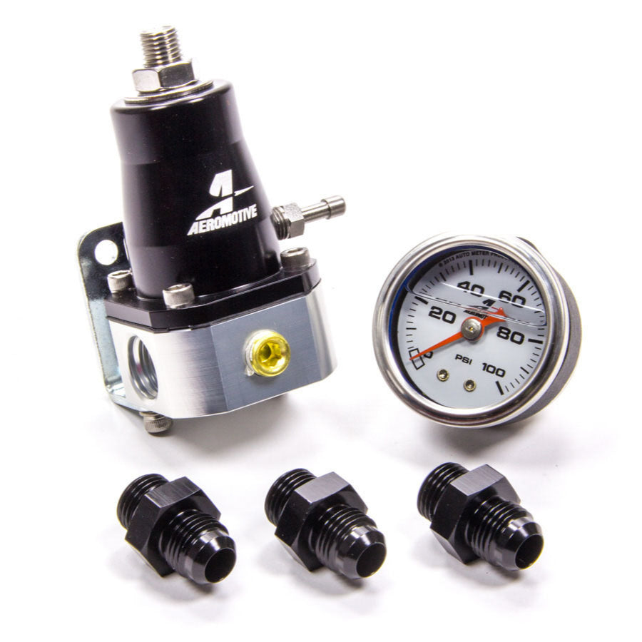 Aeromotive Legends Fuel Regulator & Gauge Kit with Fittings image 0
