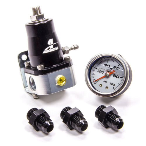 Aeromotive Legends Fuel Regulator & Gauge Kit with Fittings image 0